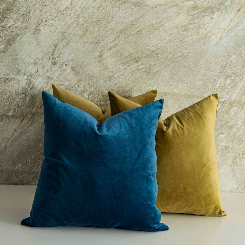 QUAFOO Olive Green Decorative Velvet Throw Pillow Covers 28x28 inch Set of 2 with Zipper Luxury Soft Solid Square Cushion Covers Case for Sofa Couch Bed Living Room - Image 3